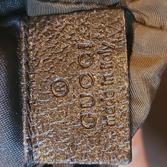 GUCCI VINTAGE 1990'S GG CANVAS/NYLON/LEATHER  DRAWSTRING BEVERAGE HOLDER - Picture 15 of 16